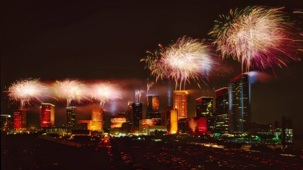 Houston Fireworks - YouTube