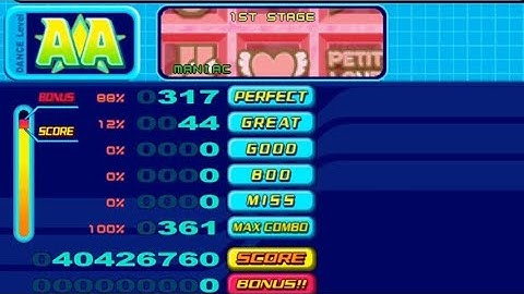 DDR 5thMIX - PETIT LOVE (Maniac, 7) AA FC (no bar)