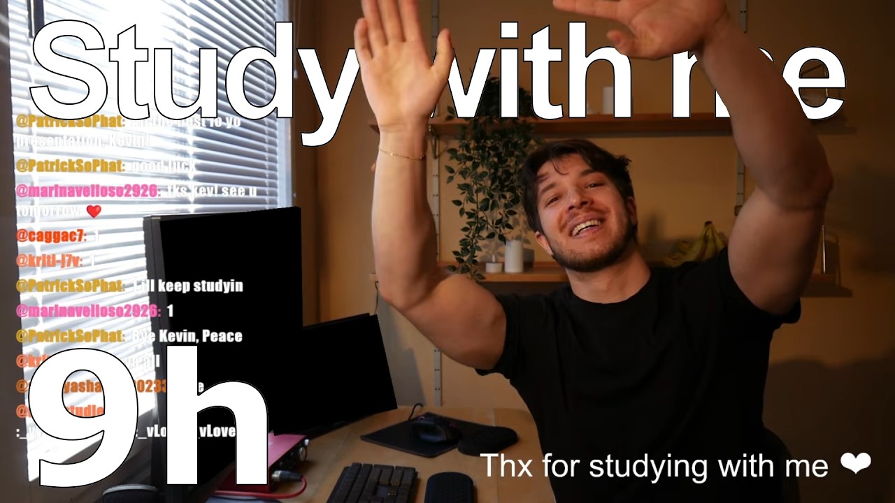 [LIVE🔴] STUDY WITH ME (9h) Cozy Stream in Sweden (Exam Season Edition) 🫡📚🤓