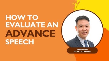How to Evaluate Advanced Speakers with Confidence | Toastmasters Speech Evaluation Tips