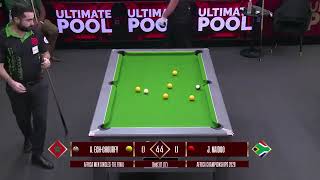 abdelrahman ech chorfy VS J. NAIDOO Final Africa 8 pool  عبد الرحمان الشرفي بطل افريقيا للبلياردو