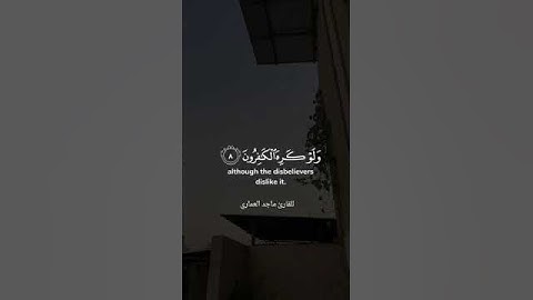 تلاوة للقارئ ماجد العماري .