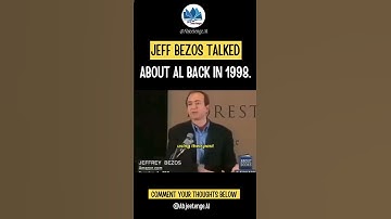 Jeff Bezos talked about Al back in 1998. #jeffbezos #amazon #motivation #ai #trending #shortsvideo