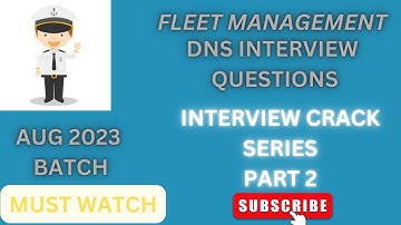 Fleet Management DNS Interview Questions Of August 2023 Batch || Interview Crack Series|| Season 2