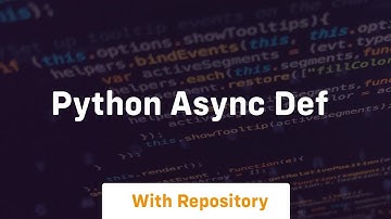 python async def