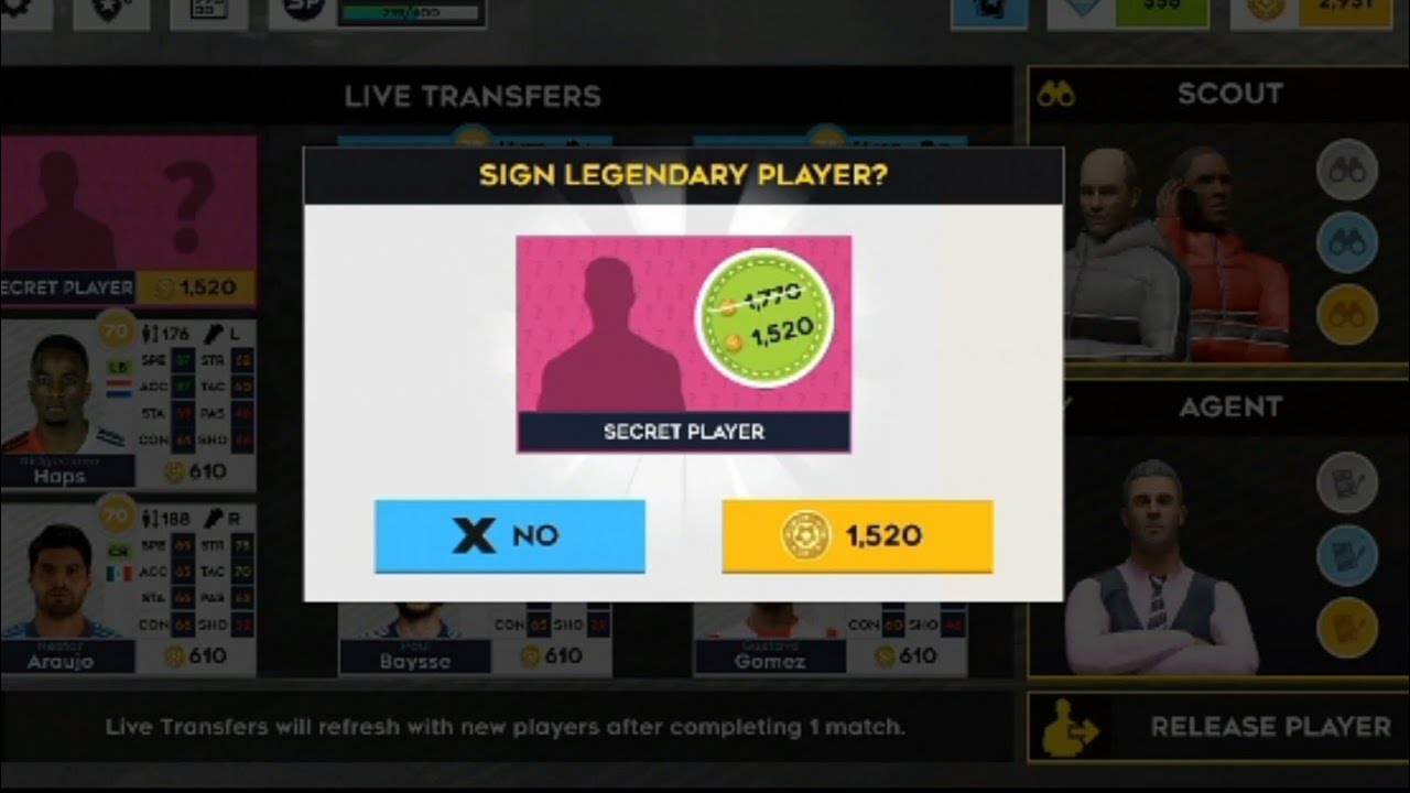 DLS 22 : Secret Player😍 | Price = 1520 coins