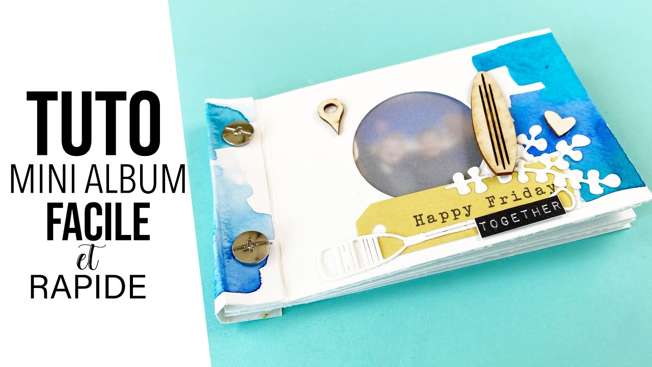 SCRAPBOOKING {TUTO} Un carnet FACILE à offrir !