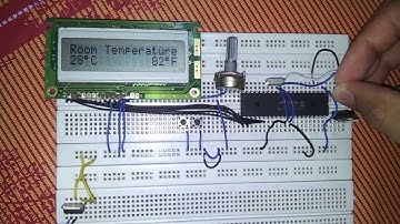 Temperature Sensor LM35 + LCD - PIC16F877A - PICKIT2 - AL3AQRAB