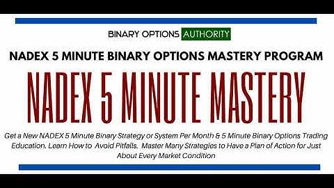 NADEX 5 Minute Binary Options MASTERY Program