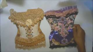 Lets Make some Altered File Folder  loaded Envelope Corsets