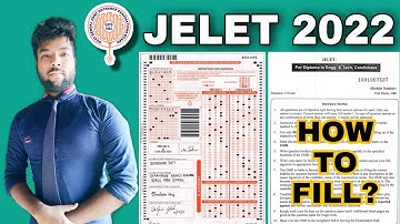 JELET 2022 OMR Sheet & Question Booklet | How To Fill OMR Sheet? Be Careful, Don