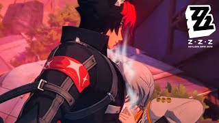 Wise Bumps Into Manatos Chest Cutscene Jp Dub Zenless Zone Zero 2.3