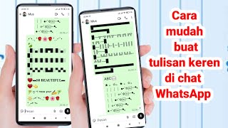 Cara buat tulisan keren di chat WhatsApp