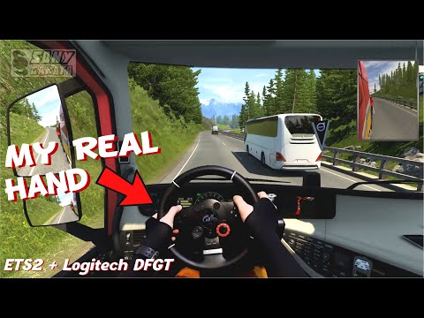 ETS2-Logitech Driving Force GT. POV Driving Volvo FH16. Hurry!