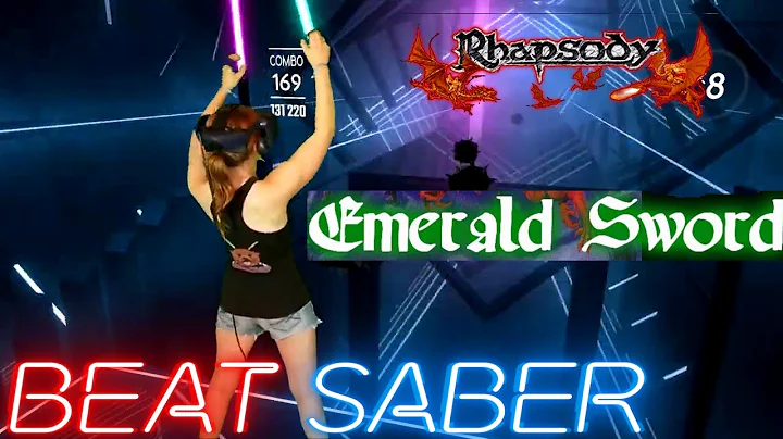 Beat Saber || Rhapsody - Epicus Furor / Emerald Sword (Expert) First Attempt || Mixed Reality