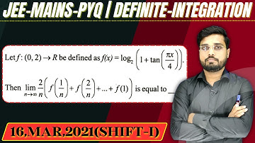 JEE Mains 2021 PYQ [16,MAR,2021(Shift-I)] || then find the velue || Definite Integration PYQ