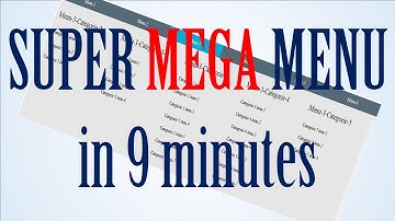How To Style a List Into a Super Mega Menu 9 Minutes HTML/CSS/JavaScript