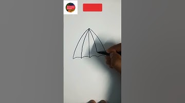 Draw an umbrella using these simple steps #shorts #ashortaday Canvassing Passion