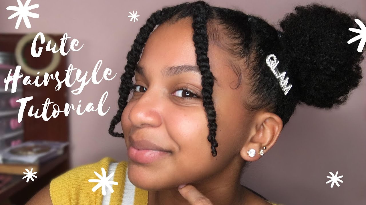 Cute Natural Hair Style On Medium Length Hair YouTube cute-natural-hair-style-on-medium-length-hair-youtube