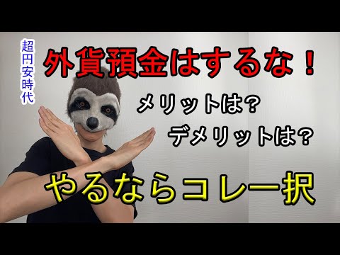 外貨預金はやるな！ドルを買うならコレしかない！外貨預金のメリットとデメリットについて【円安　FX　投資】