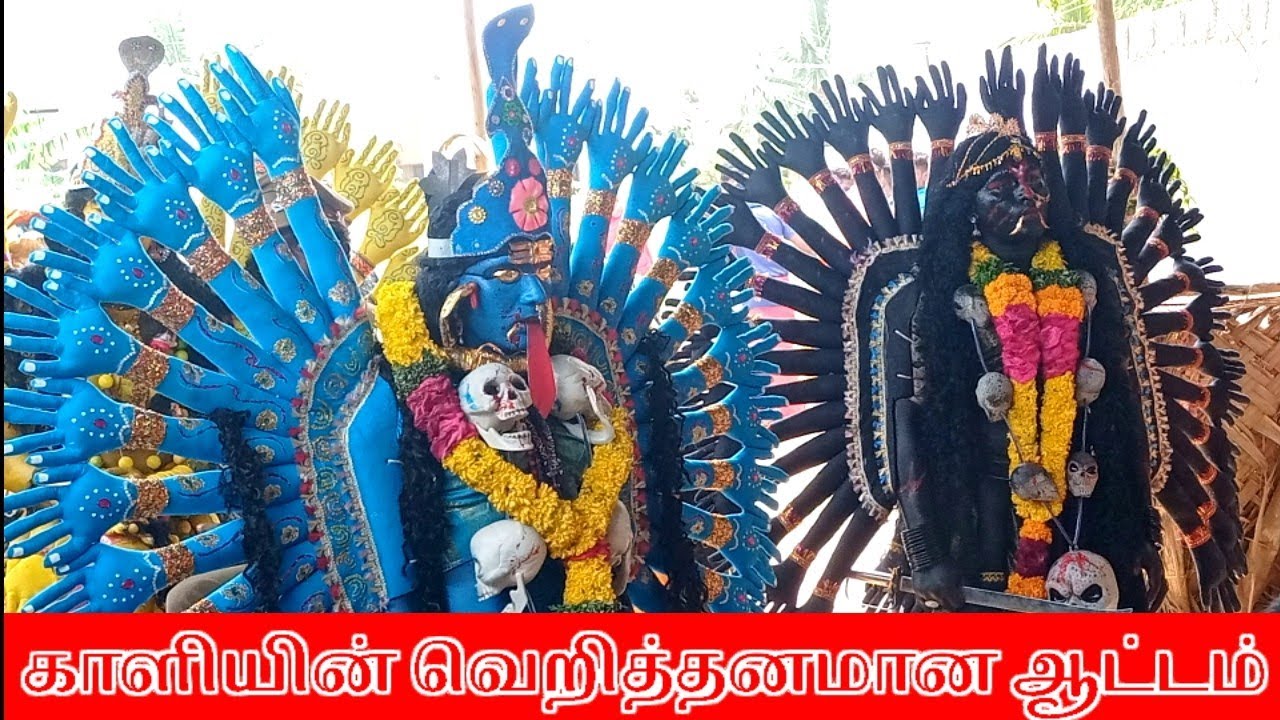 ஆக்ரோஷமான தசரா காளி ஆட்டம் | காளியின் சாமிஆட்டம் | Kulasai dasara kali attam | dasara samiattam 2022