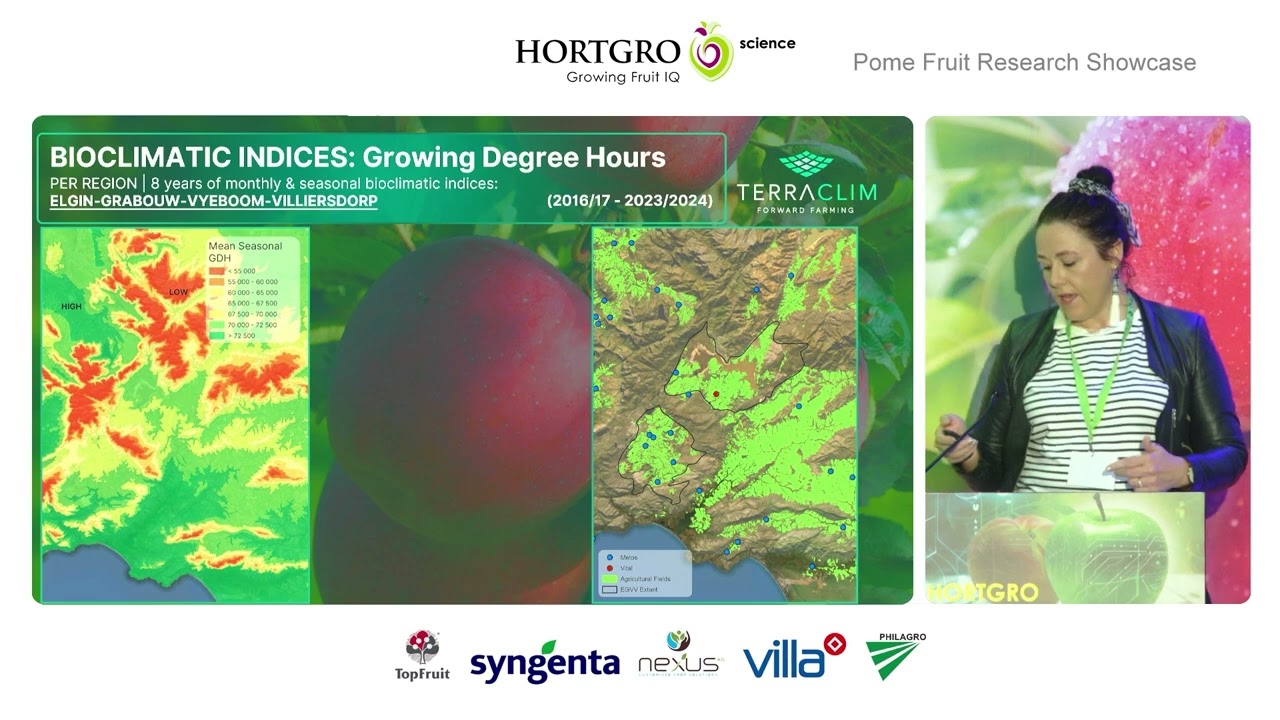 Climate profiling and change analysis of the Elgin-Grabouw-VyeboomVilliersdorp  | Tara Southey