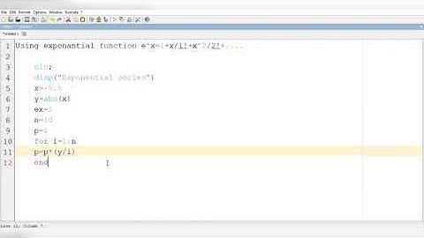 SCILAB: EXPONENTIAL FUNCTIONS