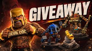 Builder Base Skin And Decoration Giveaway ♥️🔥|| COC Devil is live #clashofclans #supercell