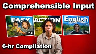 Celebrity 6+ Hours of Comprehensible Input English | How to Think in English Wealth