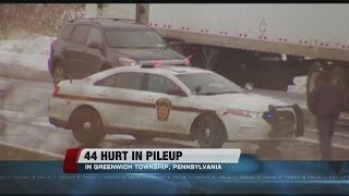 Snow storm causes PA pileup