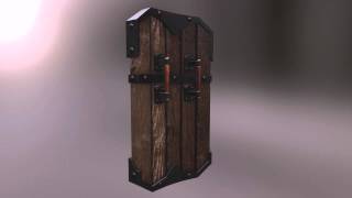 3D Model Shield Low Poly 3DS Max