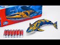 Satisfying with Unboxing RC Blue Whale, Funny Shark Blowing Ball, Electric Universal Swinging Shark