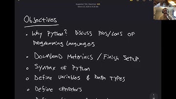 Free Python Workshop Recording
