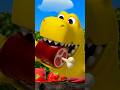 Yummy! Dinosaur's Colorful Eating 🍖  #Hogi #Dinosaur #shorts