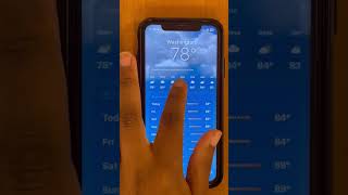 How to use the weather app on a Iphone. screenshot 2