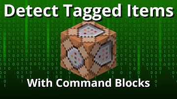 Command Block tutorial (Detecting Tagged Items) In Minecraft!!!