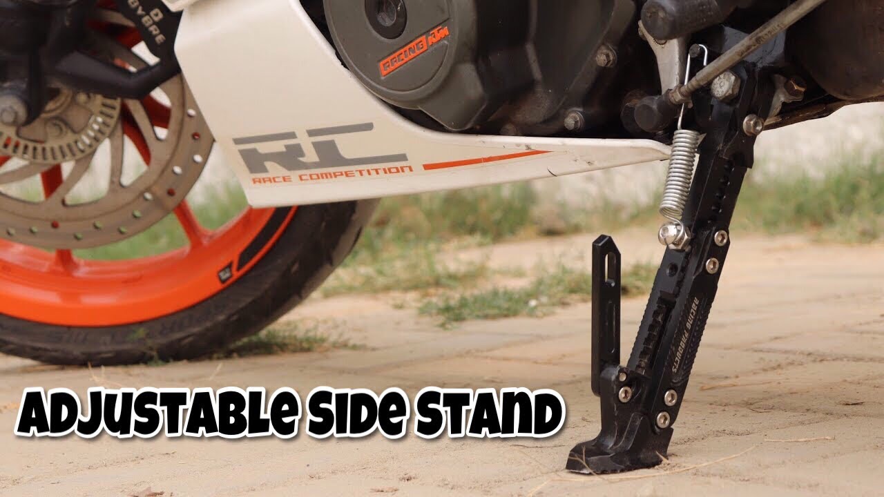  Motorcycle Kickstand Adjustable Tripod Holder Universal  Aluminum Motor Scooter Modified Foot Side Stand Motorcycle Accessories :  Automotive