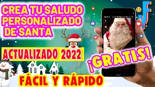 Saludo GRATIS personalizado de PAPA NOEL - Cómo hacer el saludo de Santa con tu celular 2022