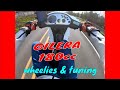 GILERA 180 wheelies and riding vid 4