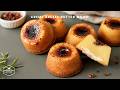 바삭한 크렘브륄레 윗면, 쫀득 촉촉한 딸기 크림치즈 버터떡 | Crackly Creme Brulee Strawberry Cream Cheese Butter Mochi Recipe