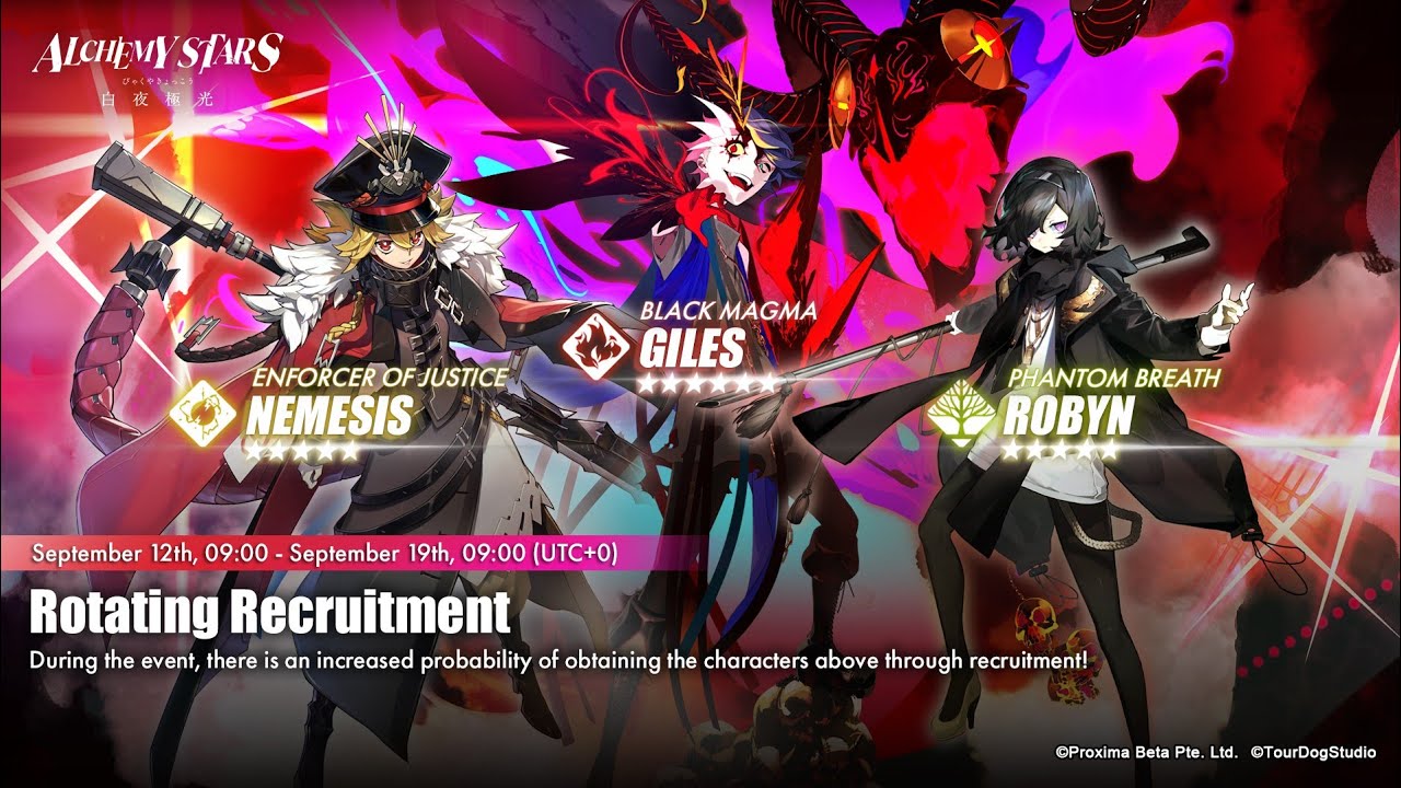 Review de Aurorians - Giles, Nemesis, Robie - Alchemy Stars