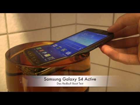 Samsung Galaxy S4 Active - Das Redbull Boot Test