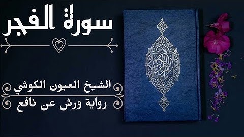 سورة الفجر-الشيخ العيون الكوشي