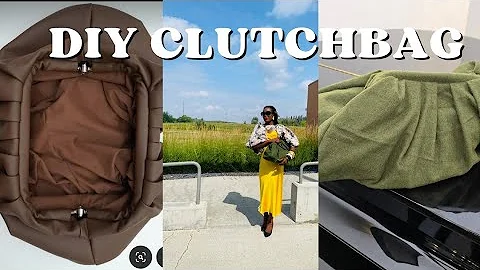 "DIY Designer-Inspired Oversized Clutch Bag | Easy Sewing Tutorial" #diy #fashion #clutch #sewing