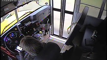 School bus driver caught texting while driving
