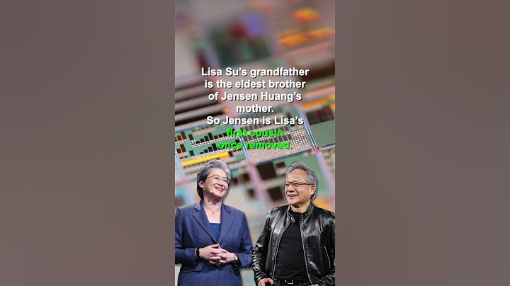 NVIDIA & AMD CEOs: Related!