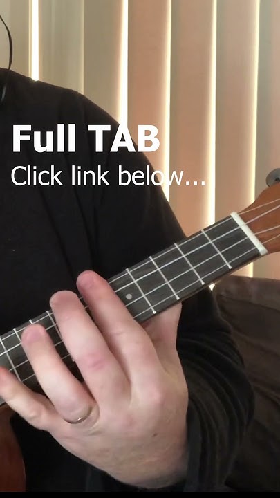 How To Play Hidden In The Sand On Ukulele Hidden In The Sand - Tally Hall FINGERSTYLE UKULELE COVER + TAB #shorts