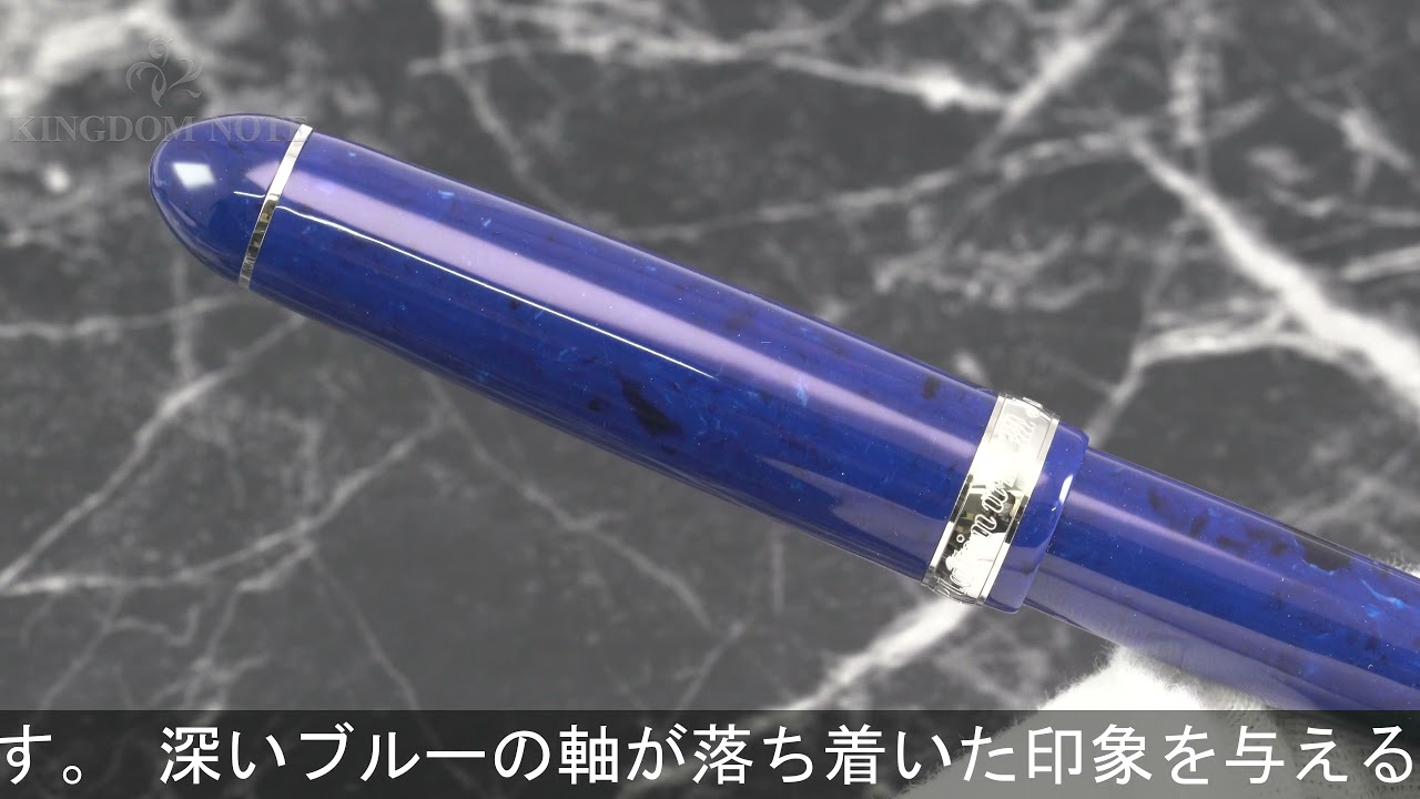 PLATINUM プラチナ 万年筆 #3776 セルロイド ミッドナイトオーシャン