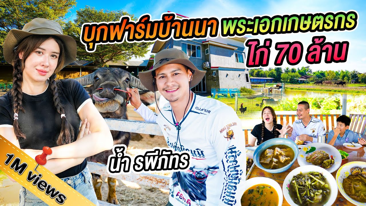 พรากกันถึง 14 ปี “น้ำ รพีภัทร” พาทัวร์ฟาร์มไก่ 70 ล้าน คอกควาย กินสมองหมู   @NamRapeepat