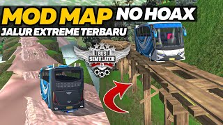 TERBARU CARA PASANG MOD MAP JALUR EXTREME 😱 DI BUSSID V3.6.1